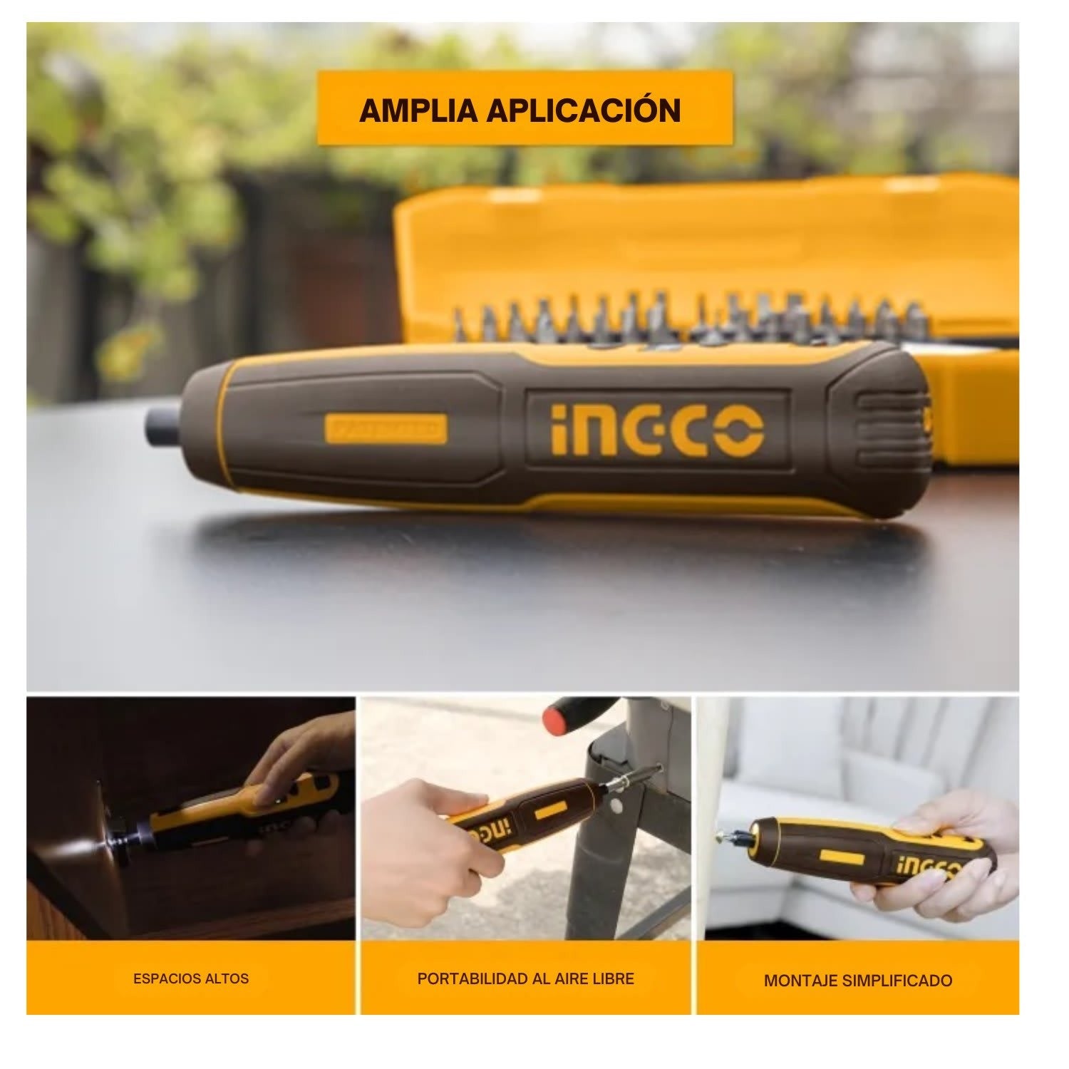 Destornillador inalámbrico 4v 5nm Ingco CSDLI04062