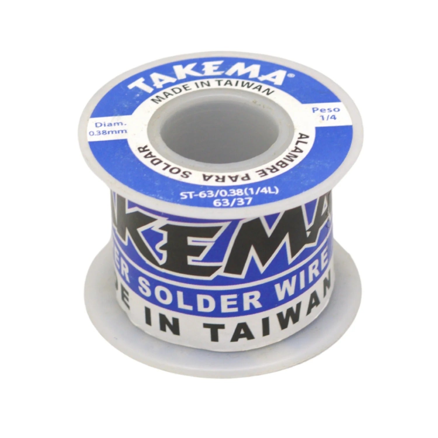 Rollo De Soldadura 0.38Mm 1/4 Libra ST-63/0.38(1/4L) TAKEMA