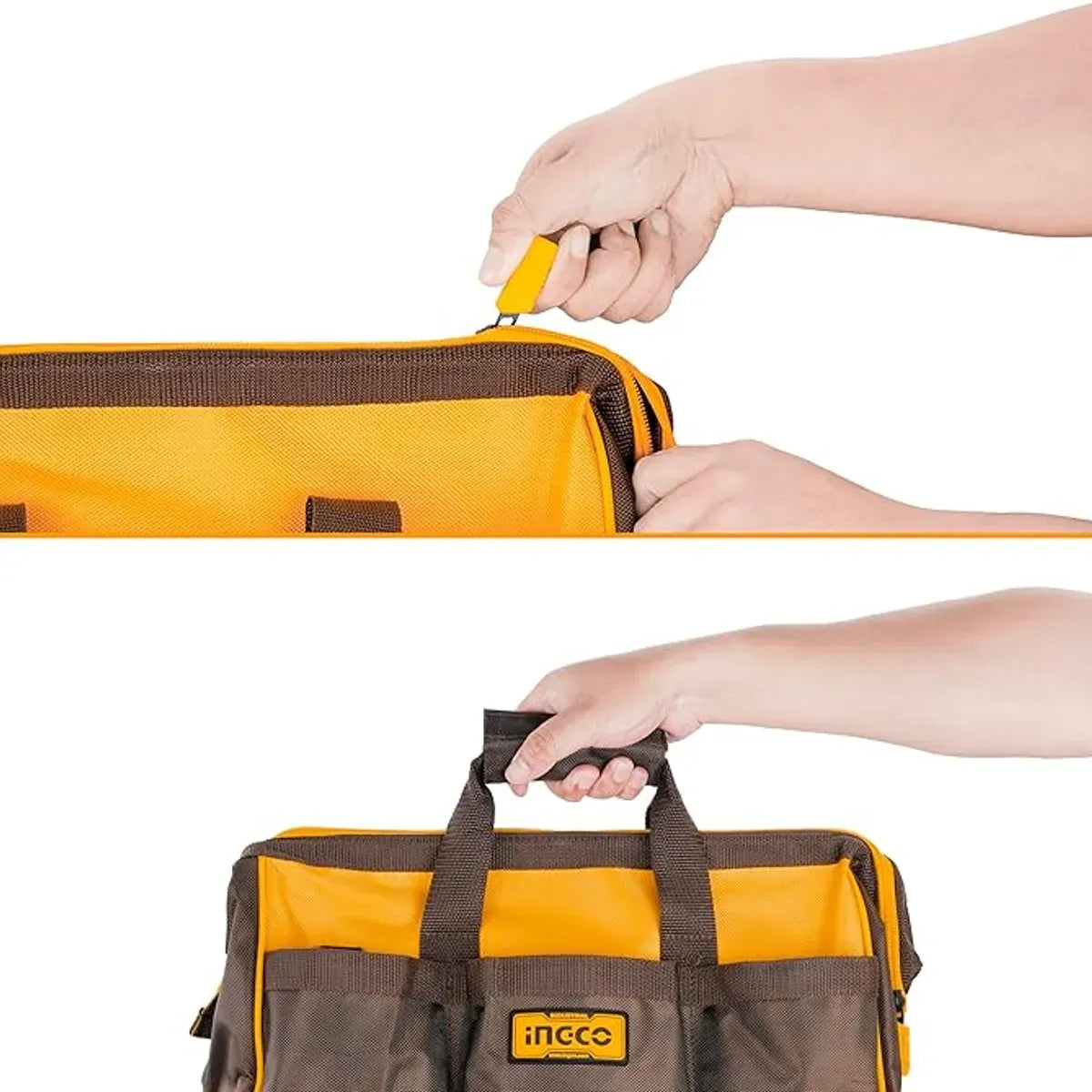 Bolso para Herramientas de 16 pulg, soporta hasta 20kg INGCO - HTBG08