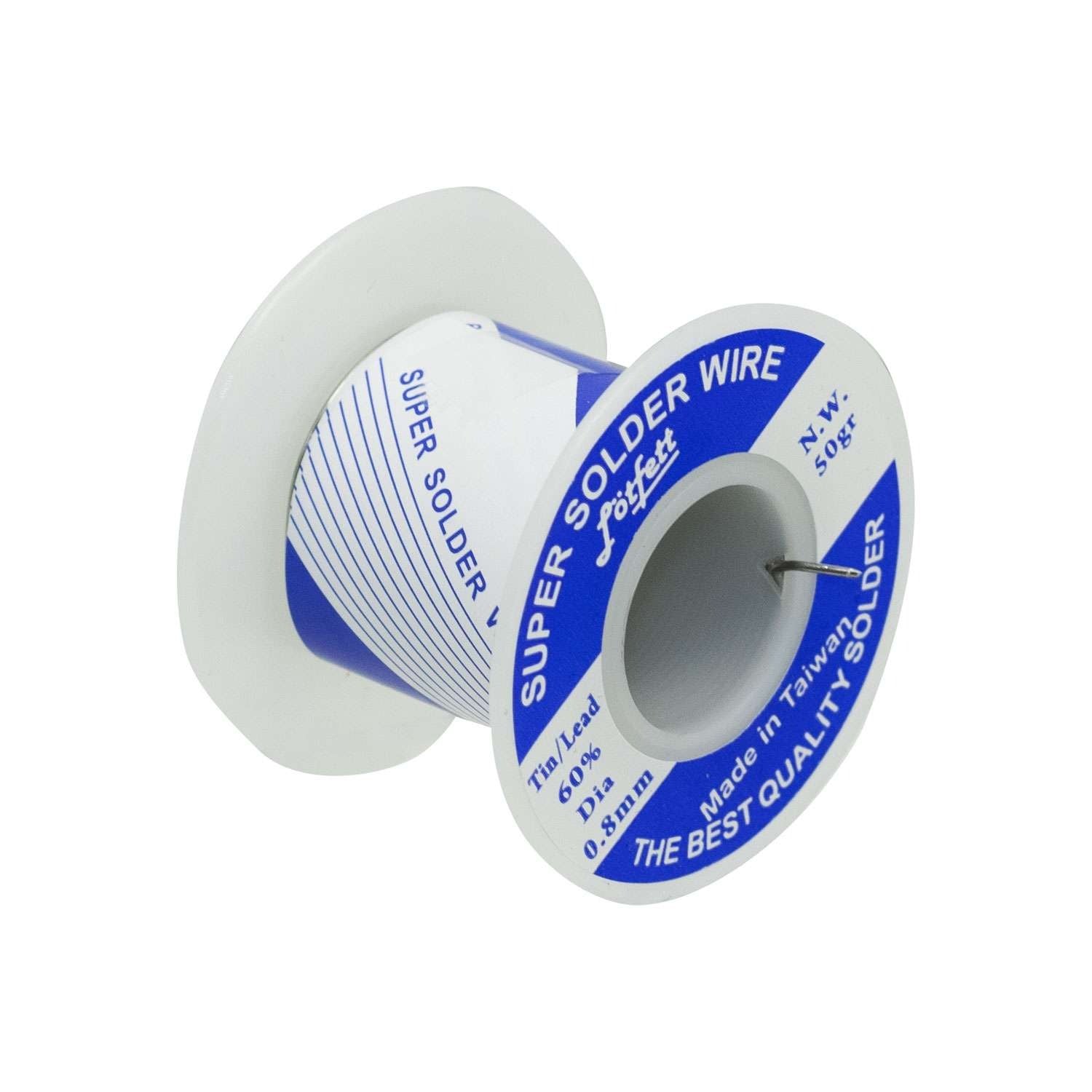 Rollo de Estaño 60/40 0.8mm 50gr TR4-0-8 LÖTFETT