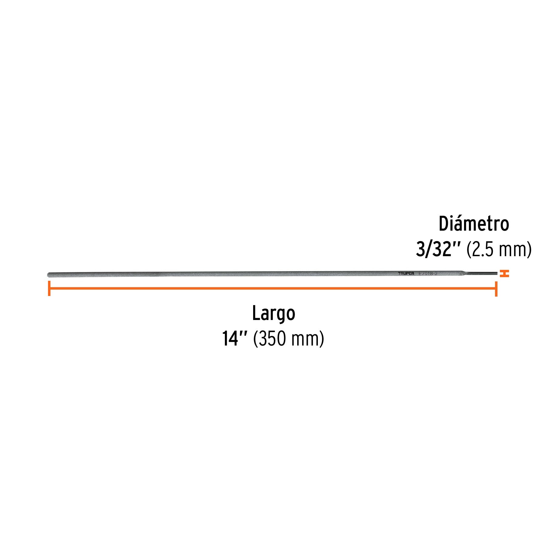 Bolsa con 1 kg de electrodos 7018 de 3/32", TRUPER - 101535