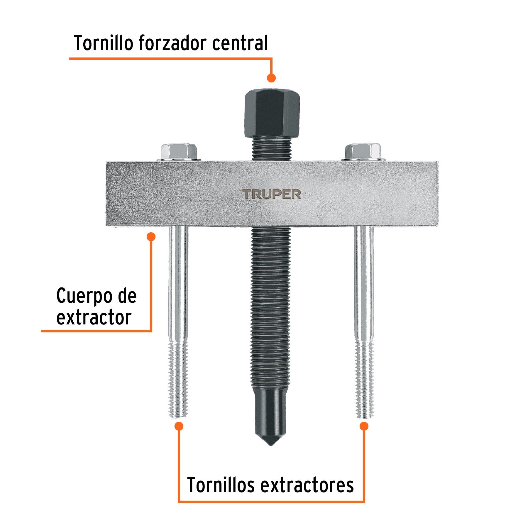 Extractor para engranes y orificios roscados, TRUPER 14502