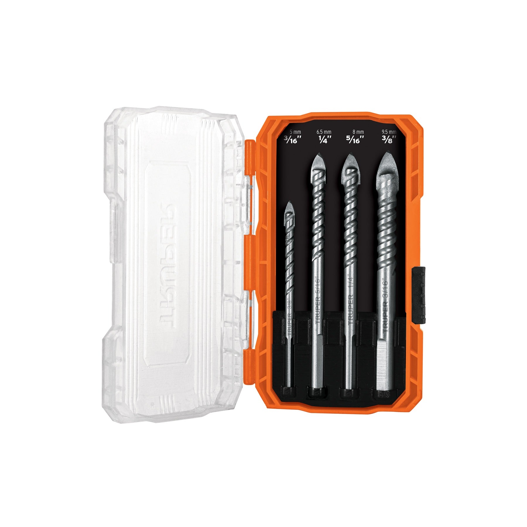 Juego de 4 brocas para vidrio y azulejo, Truper - 101841