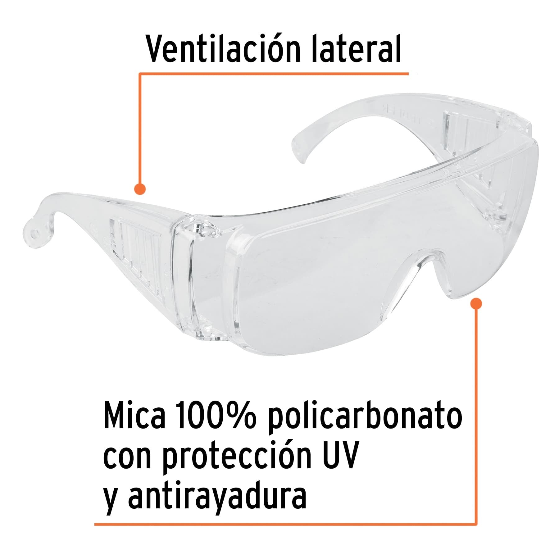 Lentes de seguridad transparentes, TRUPER - 14252
