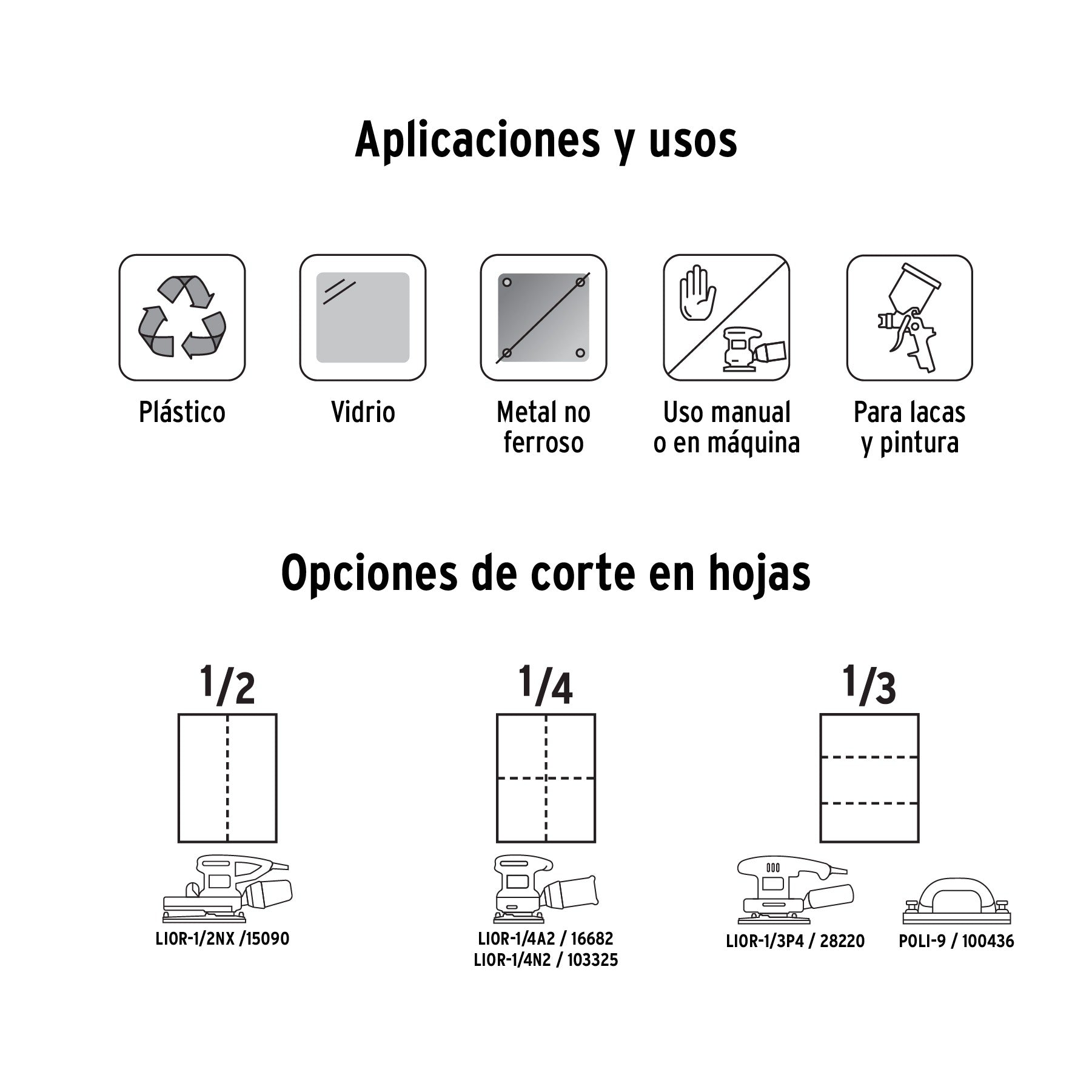 Lija de agua grano 500 de carburo de silicio, Truper - 11629