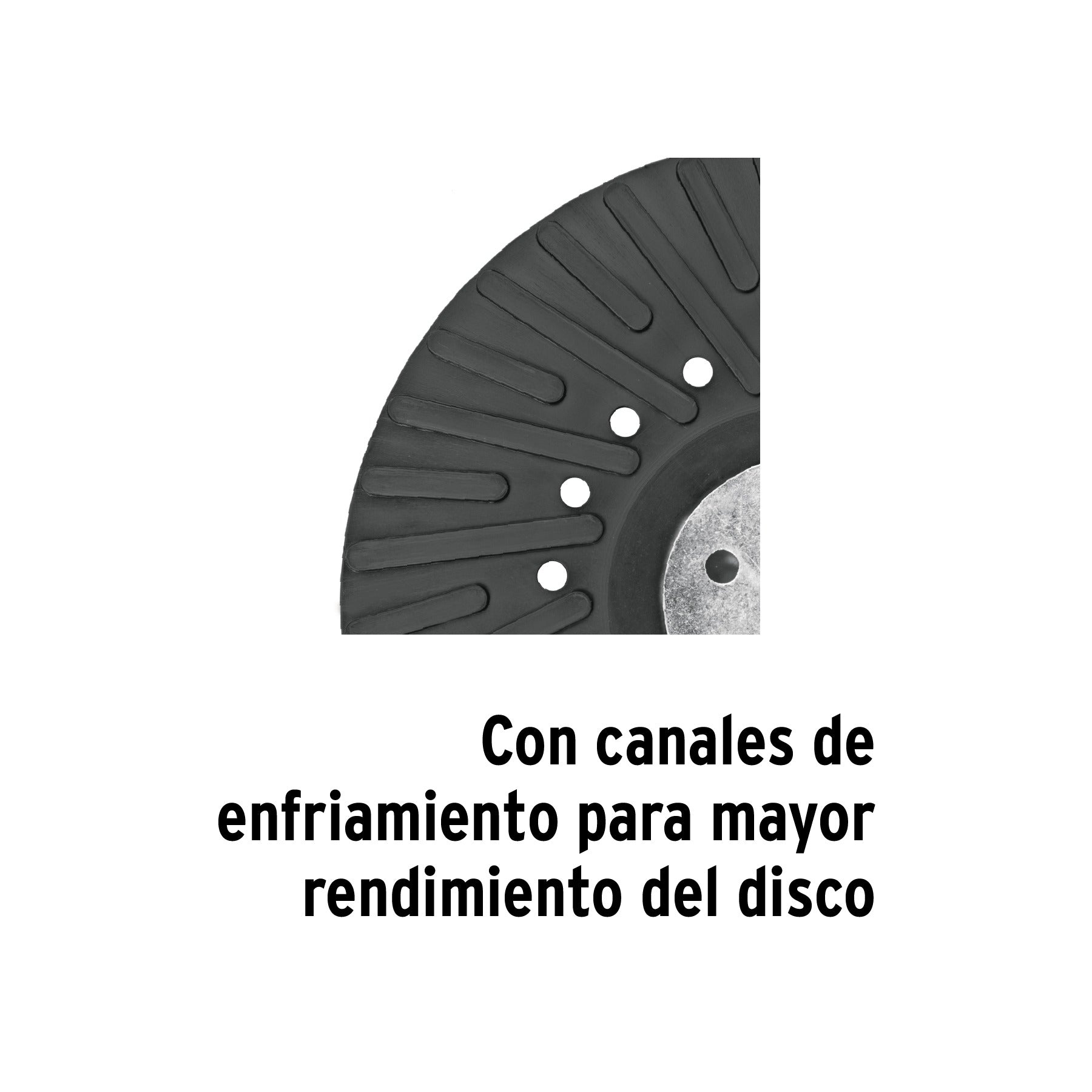 Respaldo para discos de lija 4-1/2", eje M14, TRUPER 17275