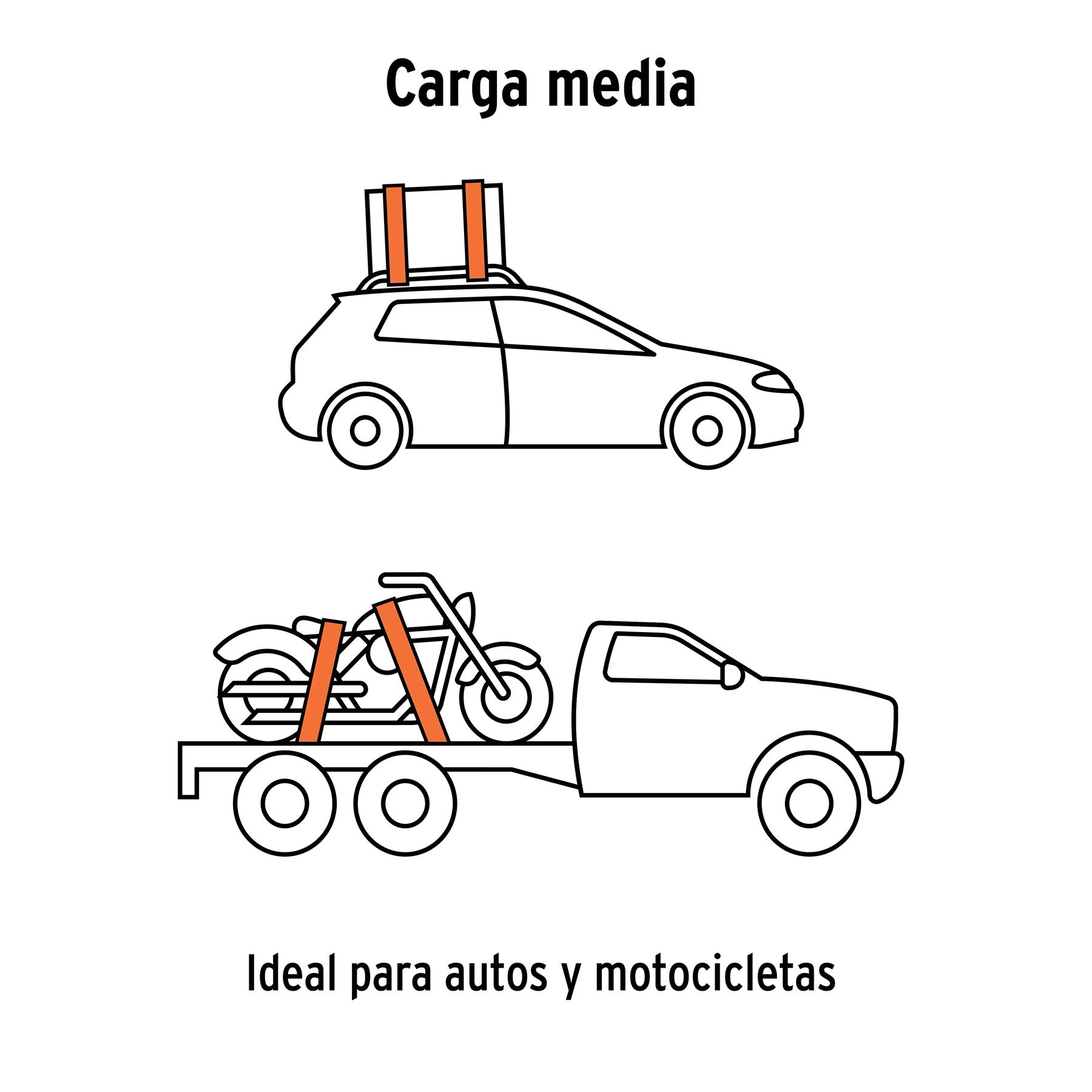 Juego de 2 sujetadores con matraca carga máxima 1500 kg Truper 101831