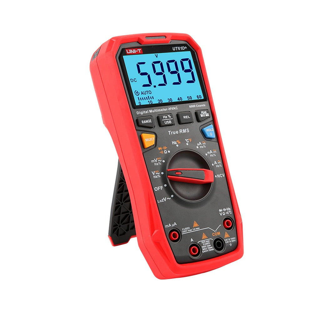 Multimetro Digital Con Temperatura TRUE RMS 1000V/20A UNI-T UT-61D+