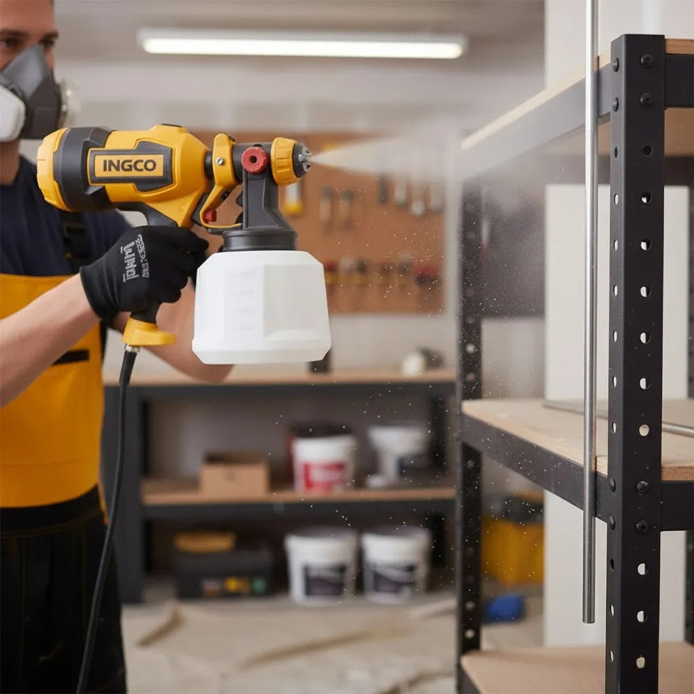 Pistola de Pintar Electrica 530w con tacho plastico 1000ML INGCO SPG4506