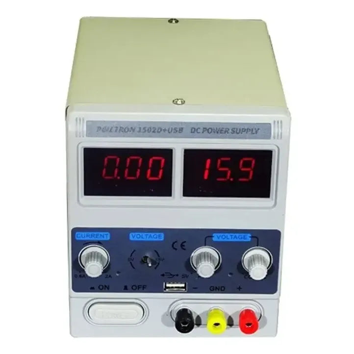 Fuente de alimentación regulable Pelltron 1502D+USB
