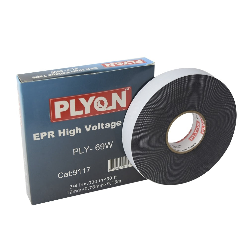Cinta aislante autofundente PLYON 19mmx0.76mmx9m PLY-69W