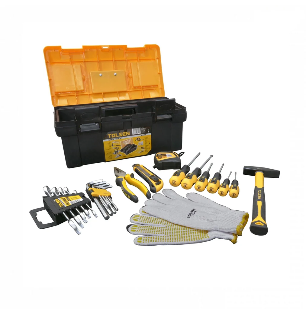 Caja de herramientas de mano 26pcs TOLSEN 85361