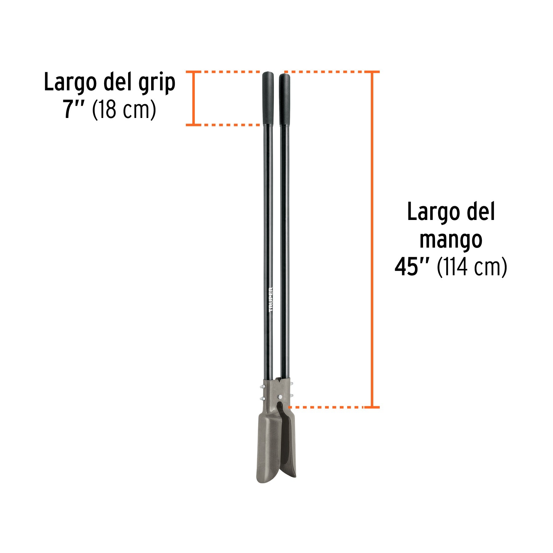 Cavador mangos de acero 45", TRUPER - 11131
