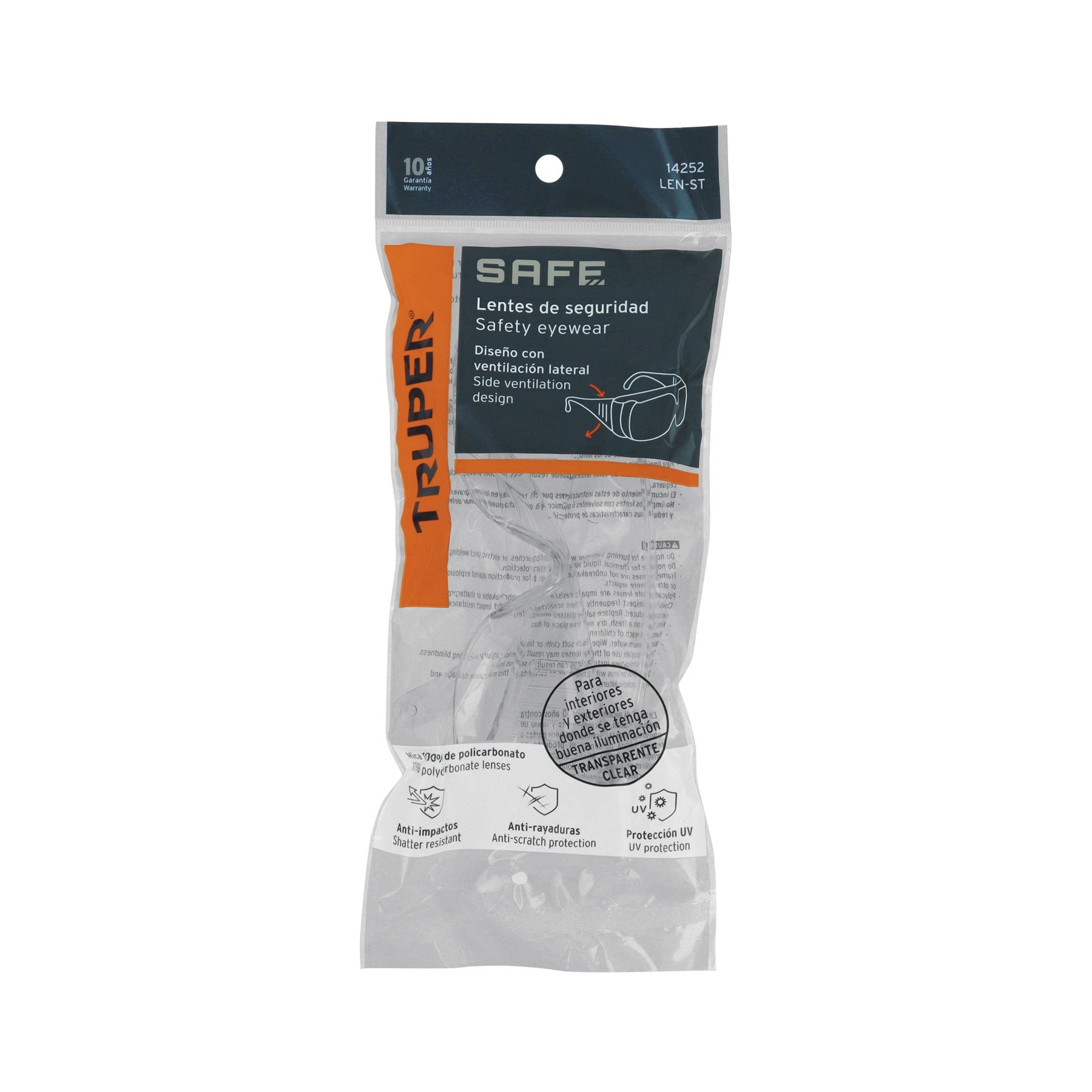 Lentes de seguridad transparentes, TRUPER - 14252