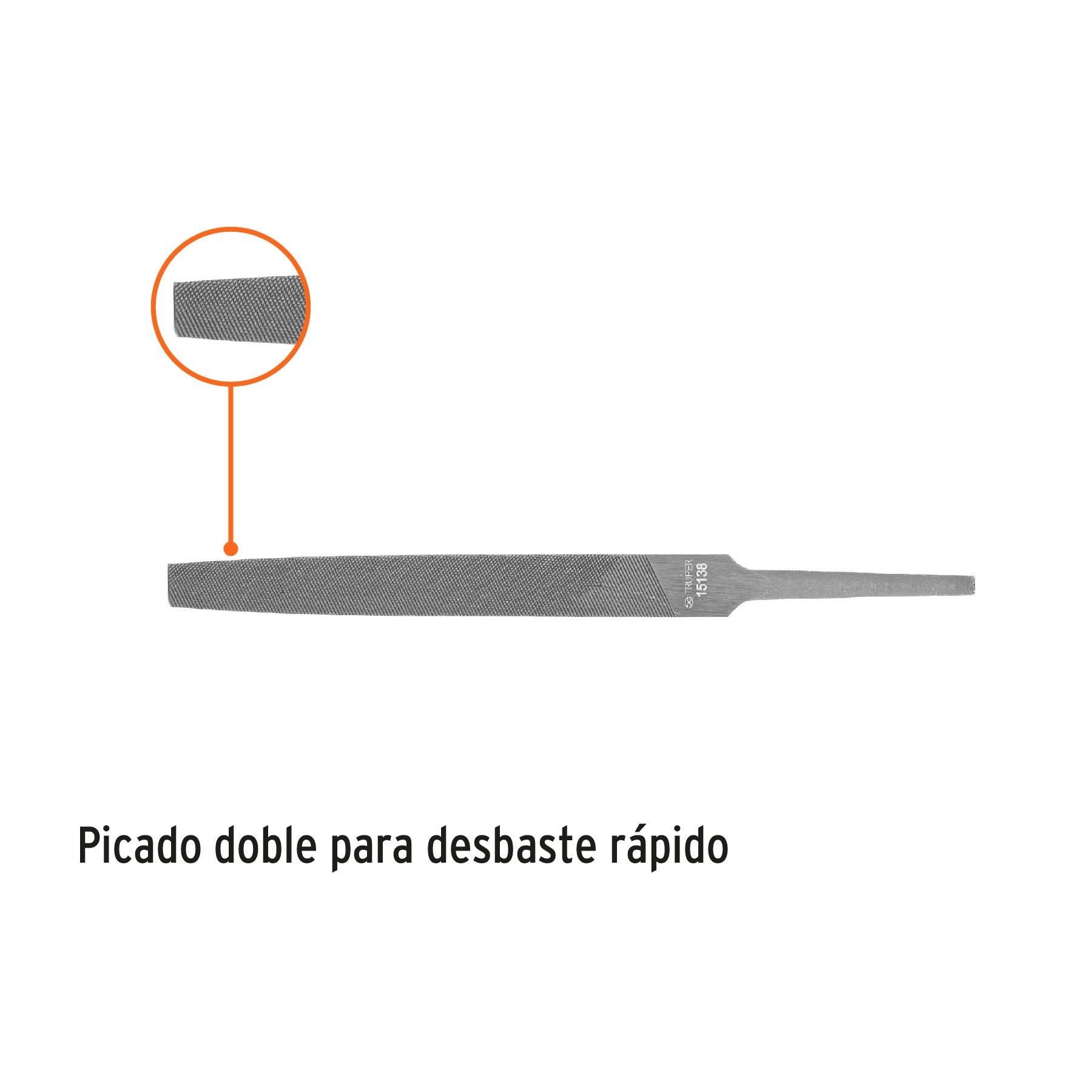 Lima plana bastarda 4 TRUPER - 15138