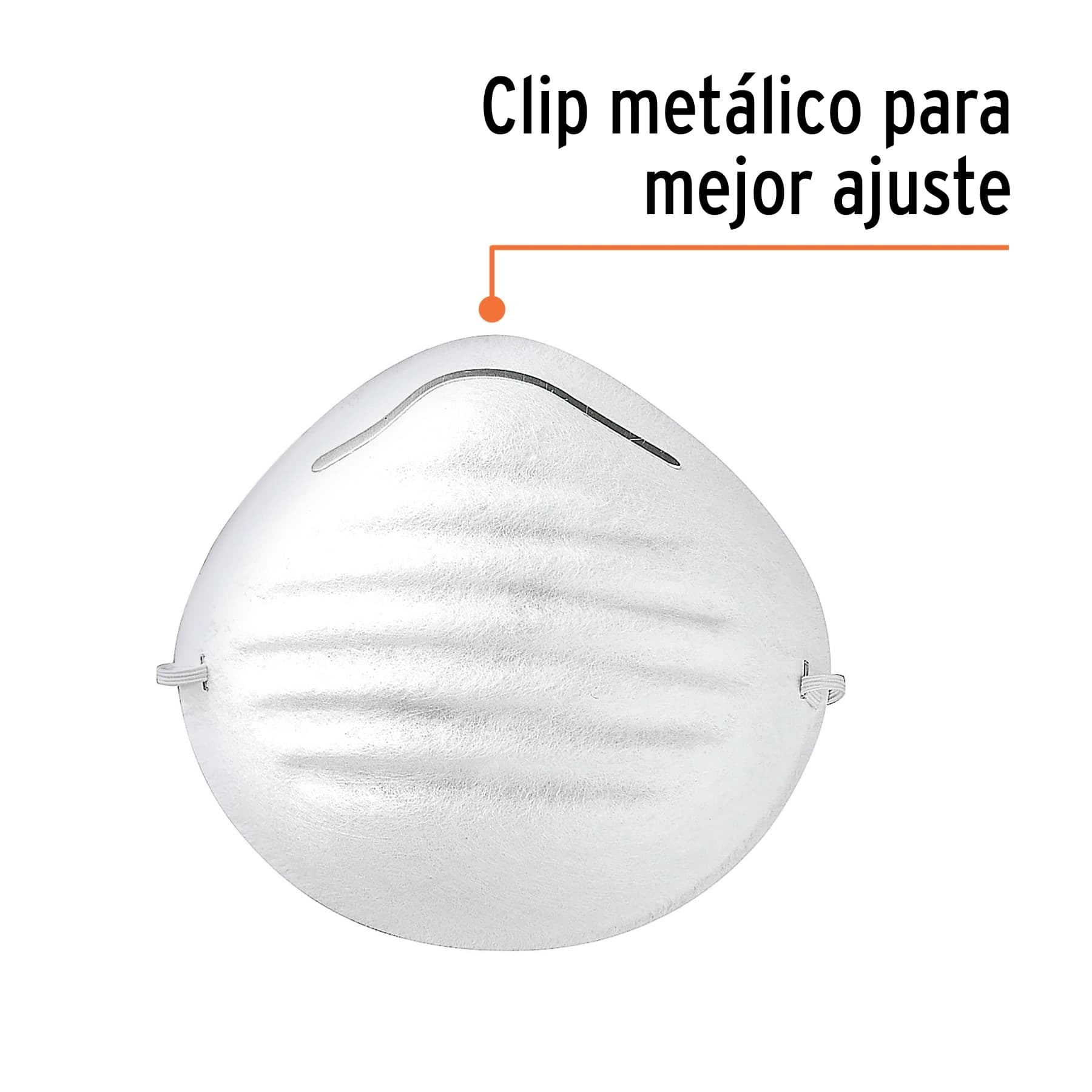 Blíster con 10 cubrebocas para polvos tipo concha, TRUPER - 19752