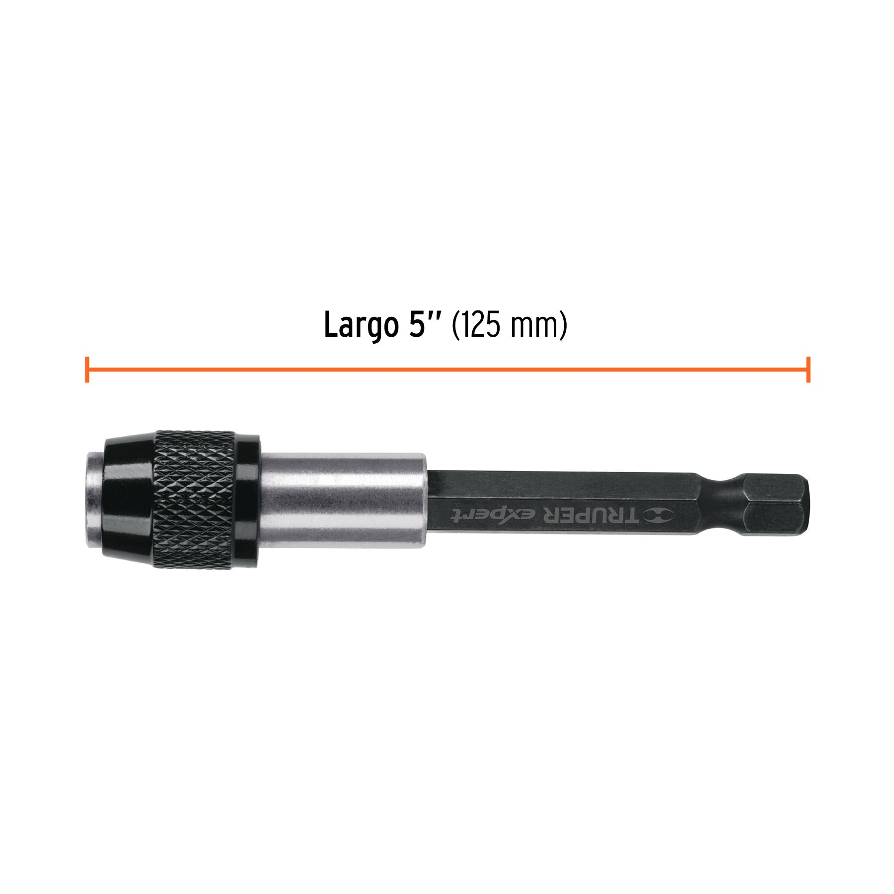 Extensión magnética 5", para puntas, cambio rápido, TRUPER 101964