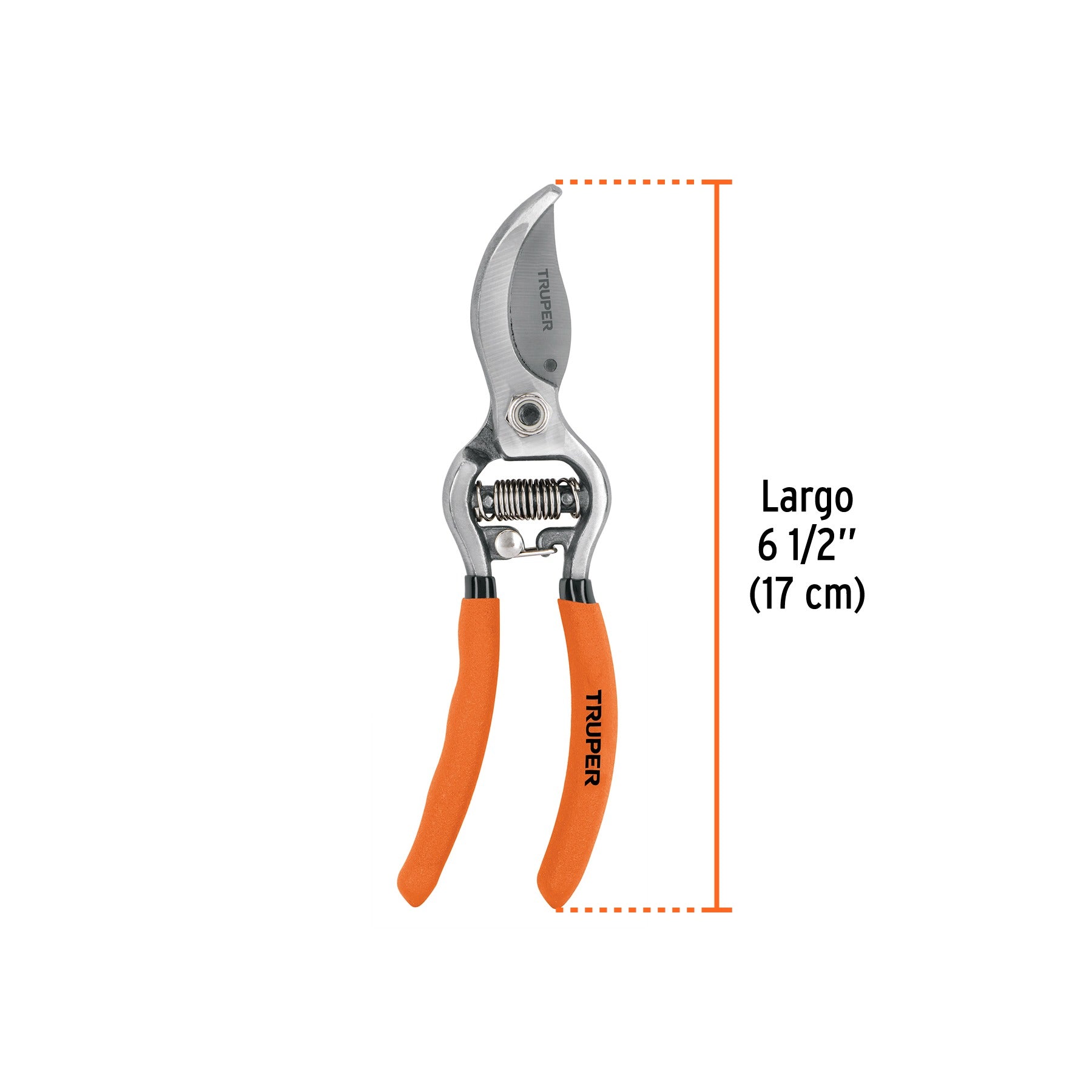 Tijera forjada para poda 6 1/2" para jardinería, TRUPER 18462