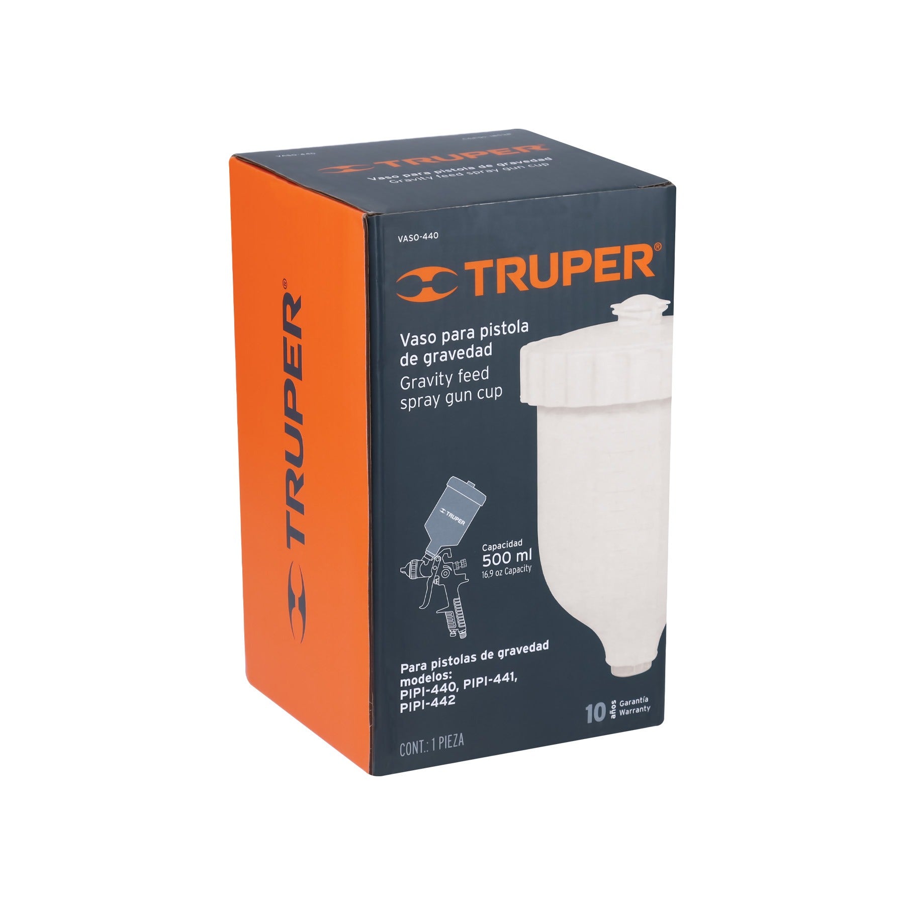 Vaso plástico de repuesto para PIPI-440/441/442, TRUPER 18538