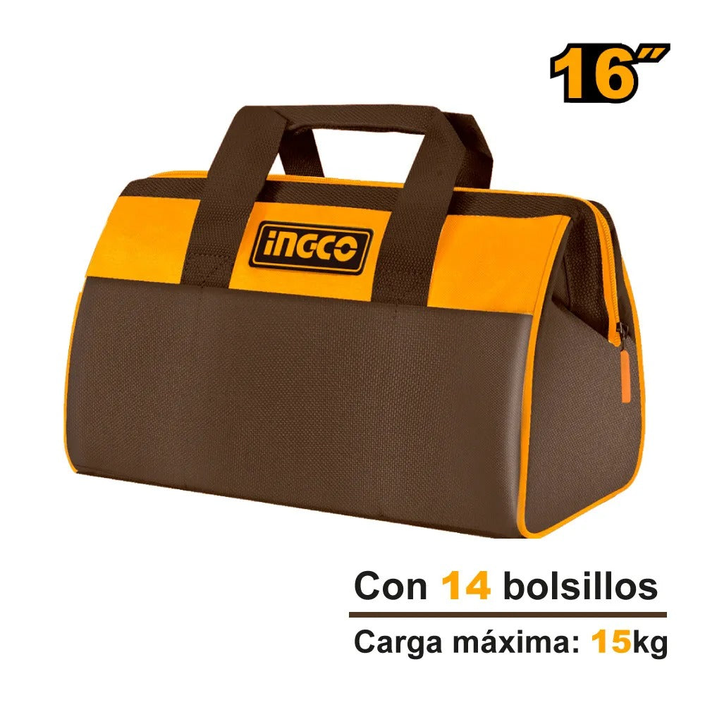 Bolso Porta Herramienta de 16 pulg INGCO HTBG281628