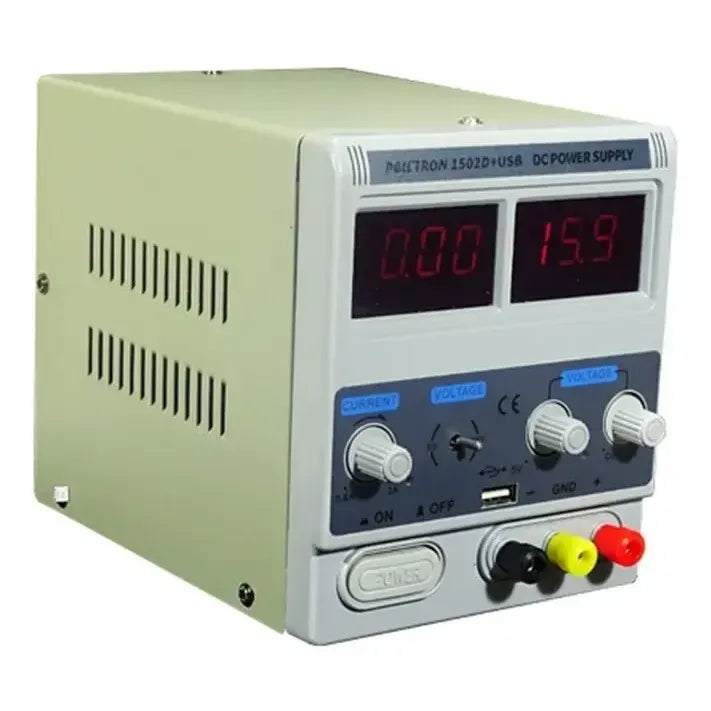 Fuente de alimentación regulable Pelltron 1502D+USB