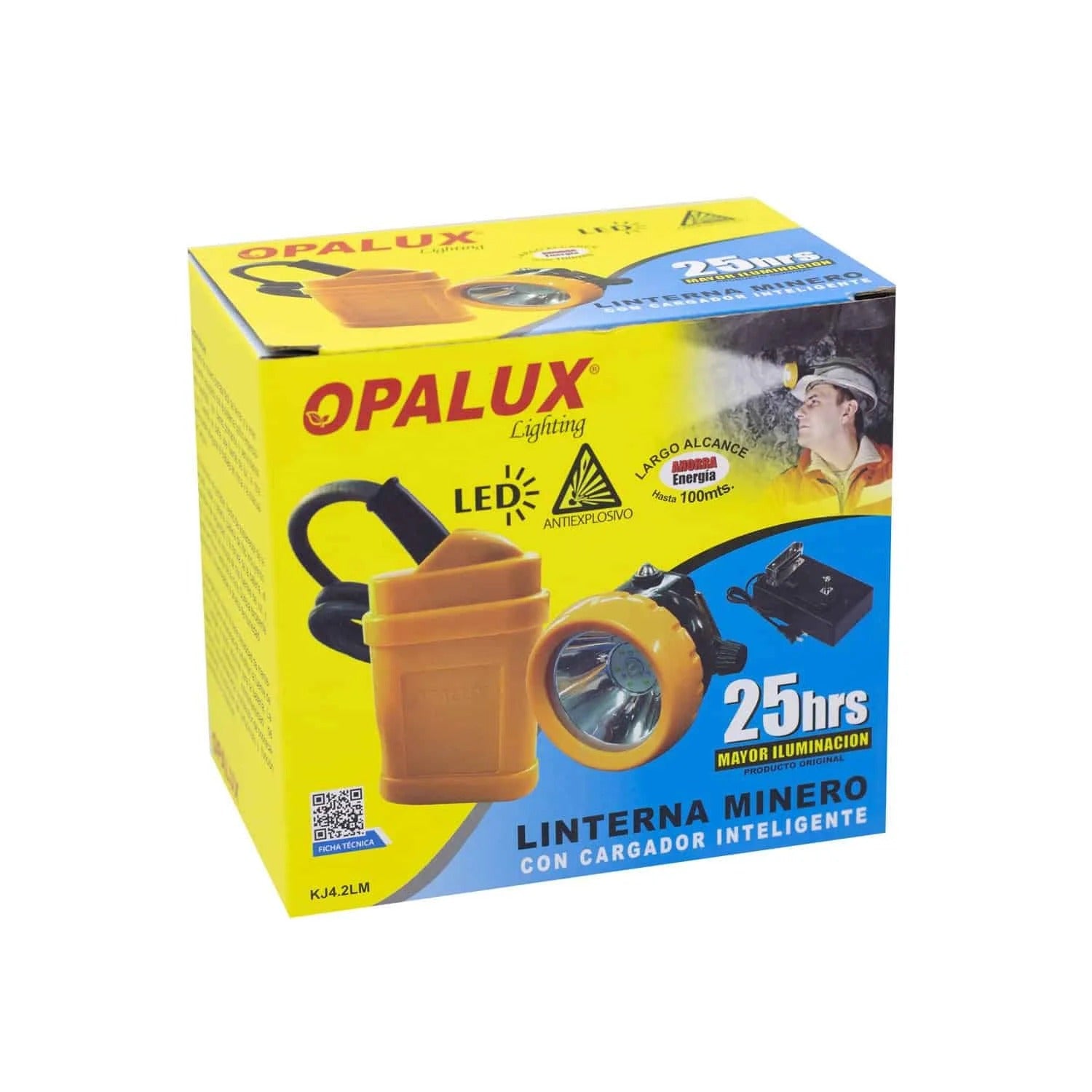 Linterna para Minero Portátil Recargable LED KJ4.2LM OPALUX