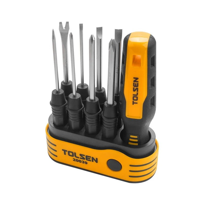 Destornillador Tolsen c/ptas intercam. 8 pz 20039