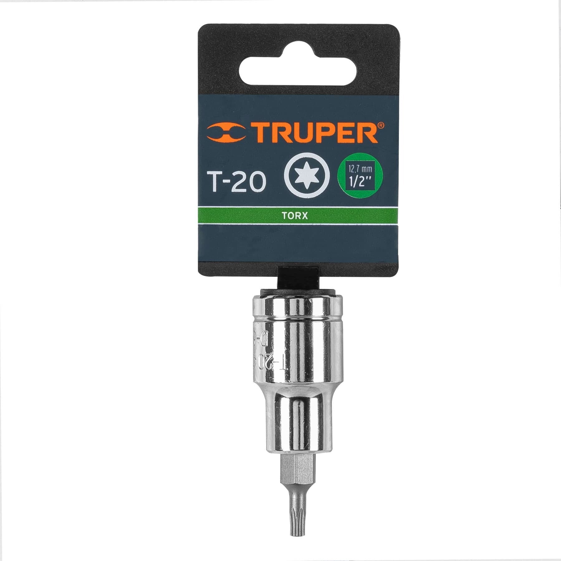 Dado punta torx T-20, cuadro 1/2", TRUPER - 13434