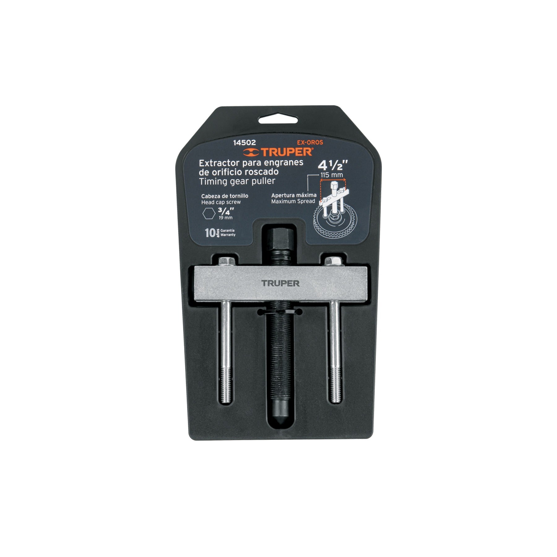 Extractor para engranes y orificios roscados, TRUPER 14502