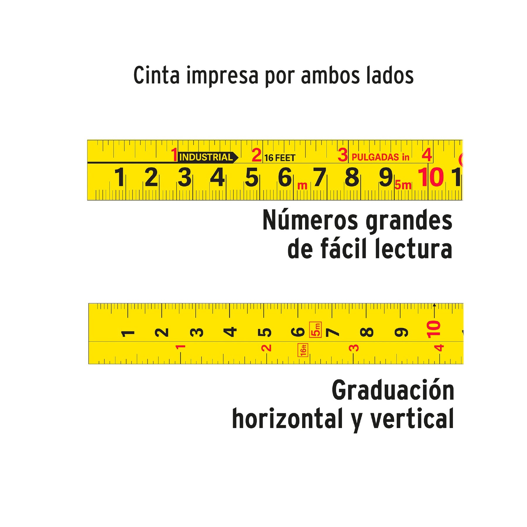 Cinta Metrica Wincha contra impactos 8 m cinta 25 mm TRUPER - 10749