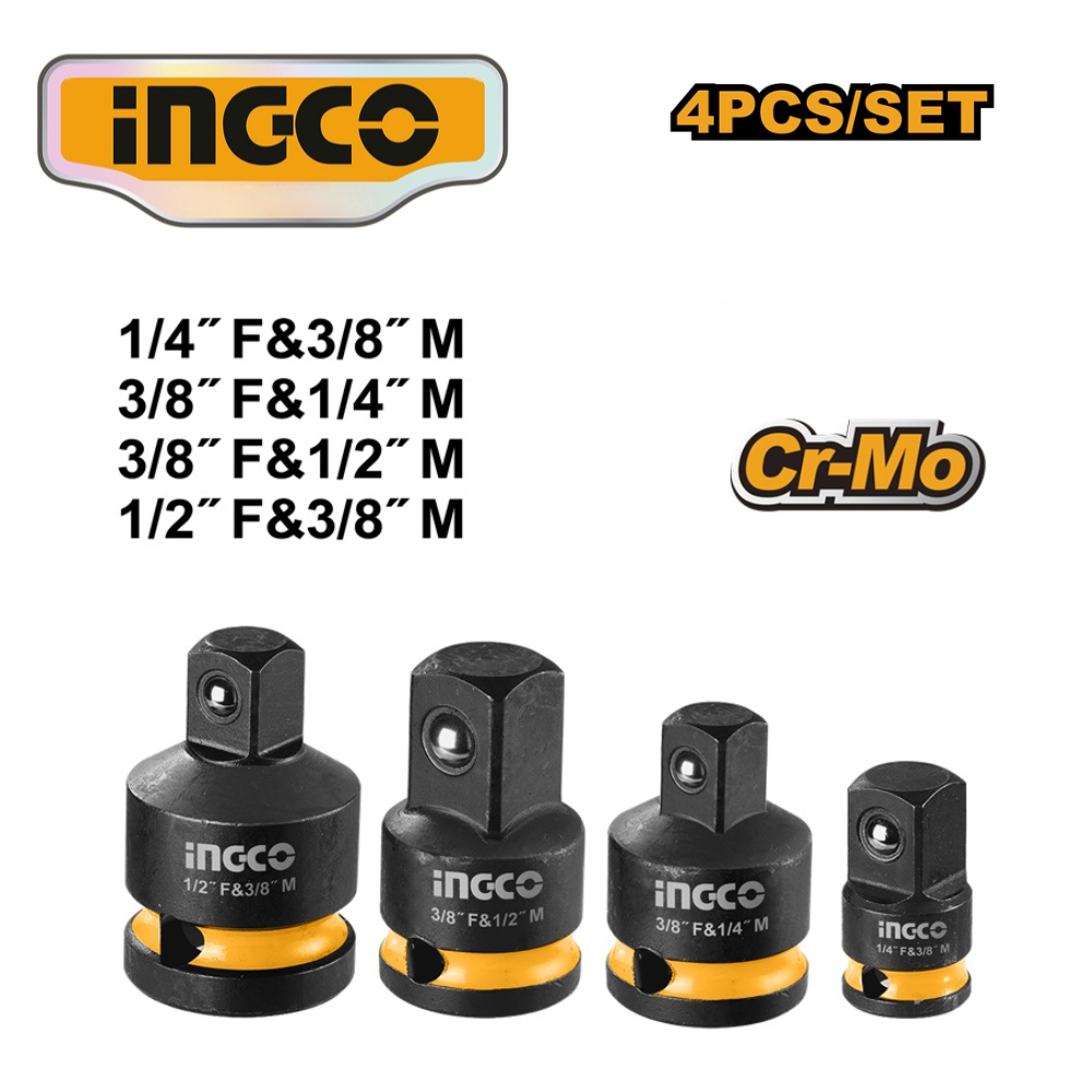 Juego de 4 adaptadores de dados INGCO HKISAD12438