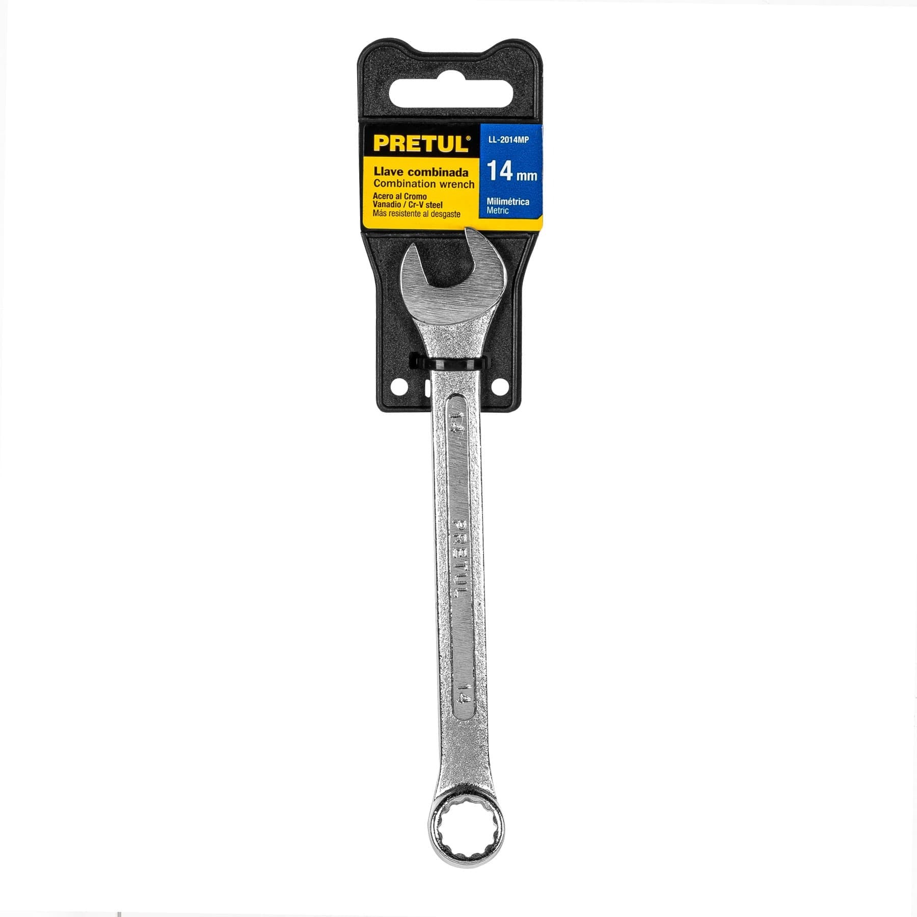 Llave combinada 14 mm x 180 mm de largo, PRETUL - 21908