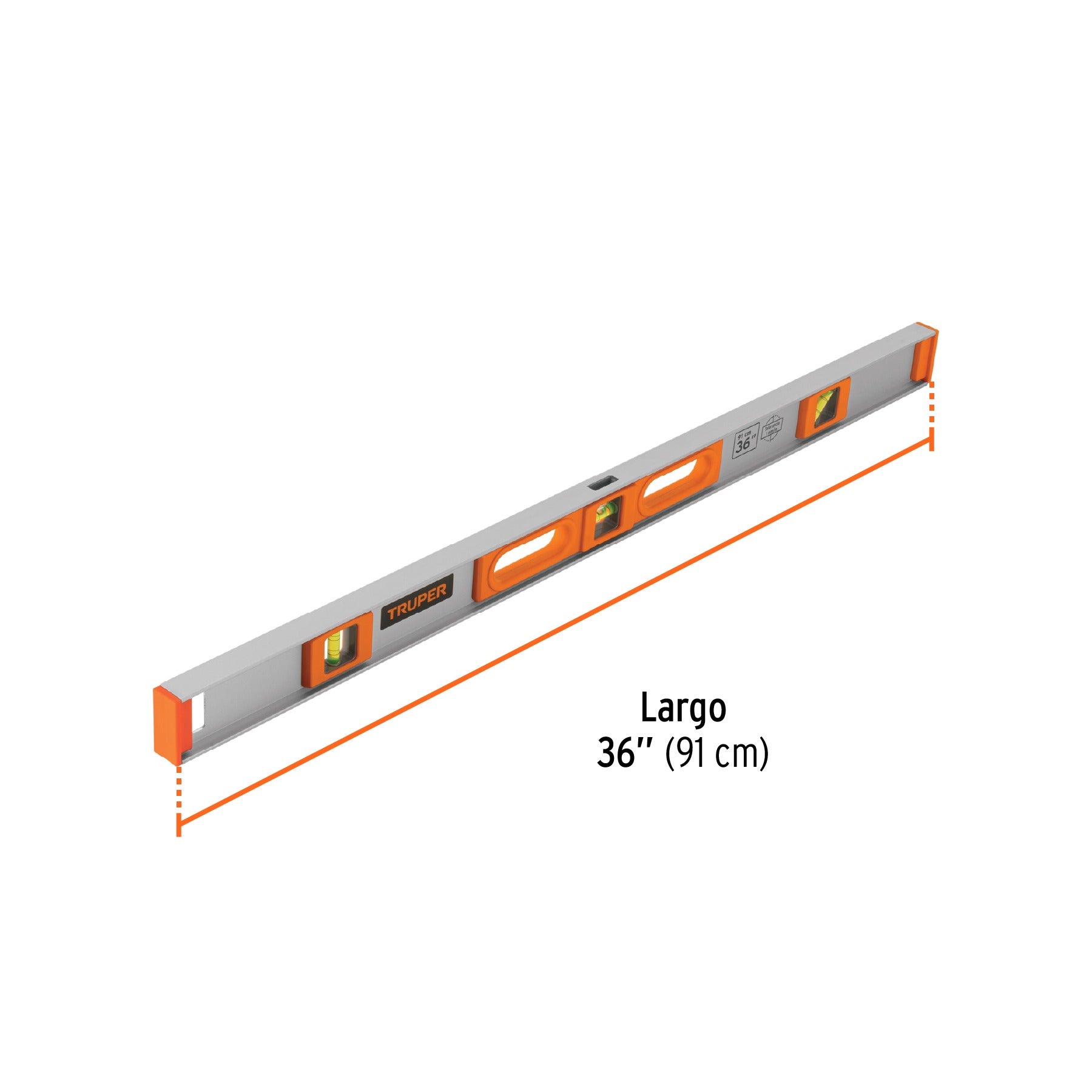 Nivel profesional de 36" con protección de ABS, Truper - 17038