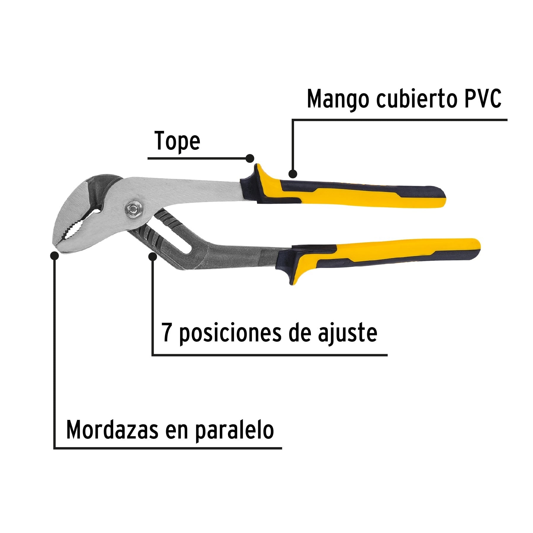 Pinza de extensión 12" mango Comfort Grip, PRETUL 27159