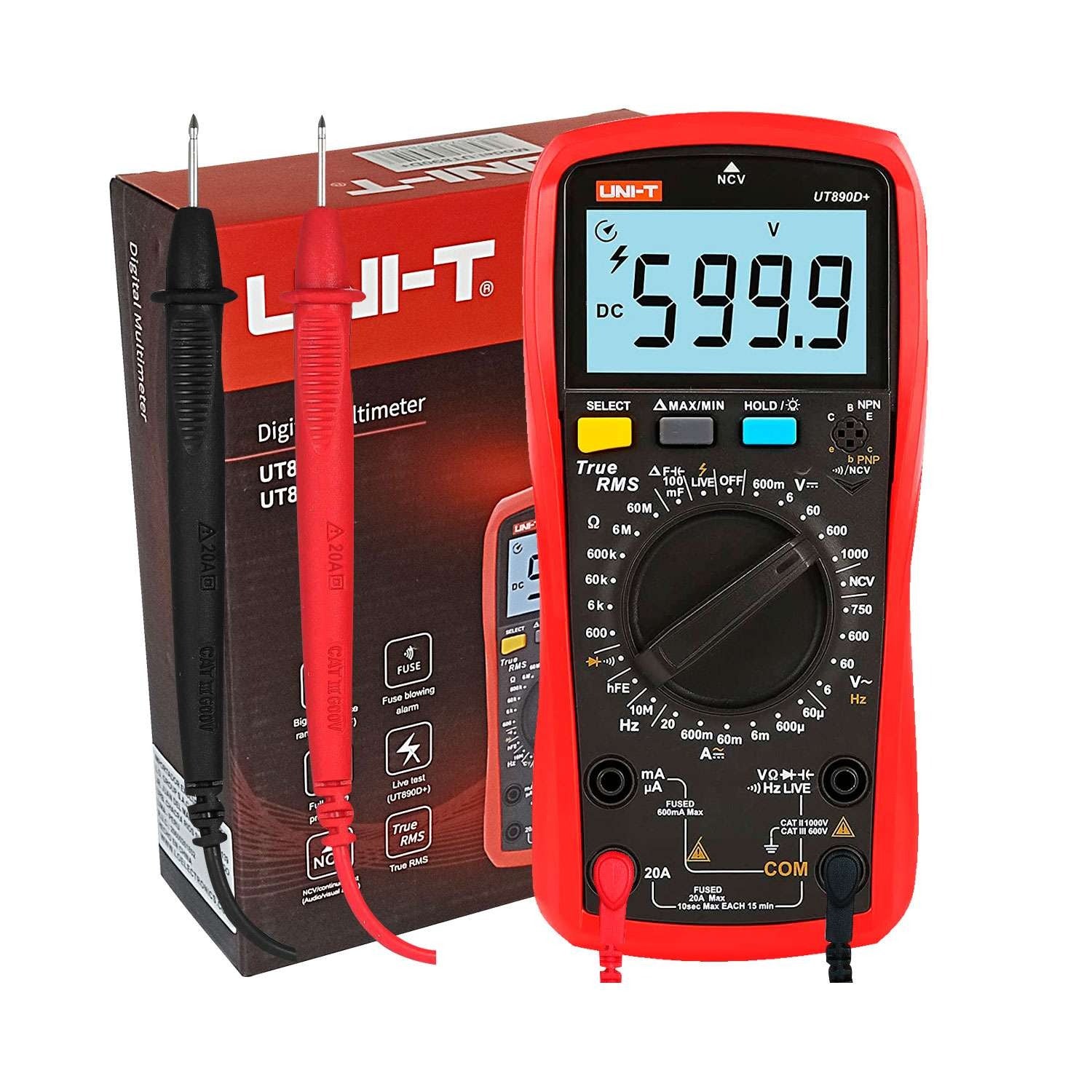 Multímetro Digital UT890D+ UNI-T