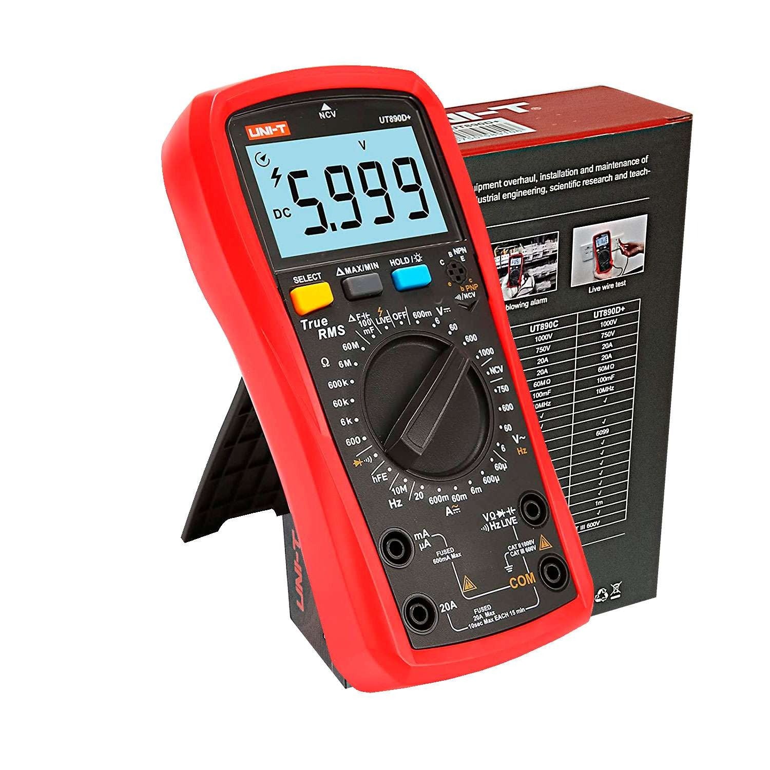 Multímetro Digital UT890D+ UNI-T