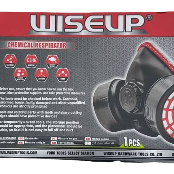 Respirador de doble cartucho Wiseup 141202