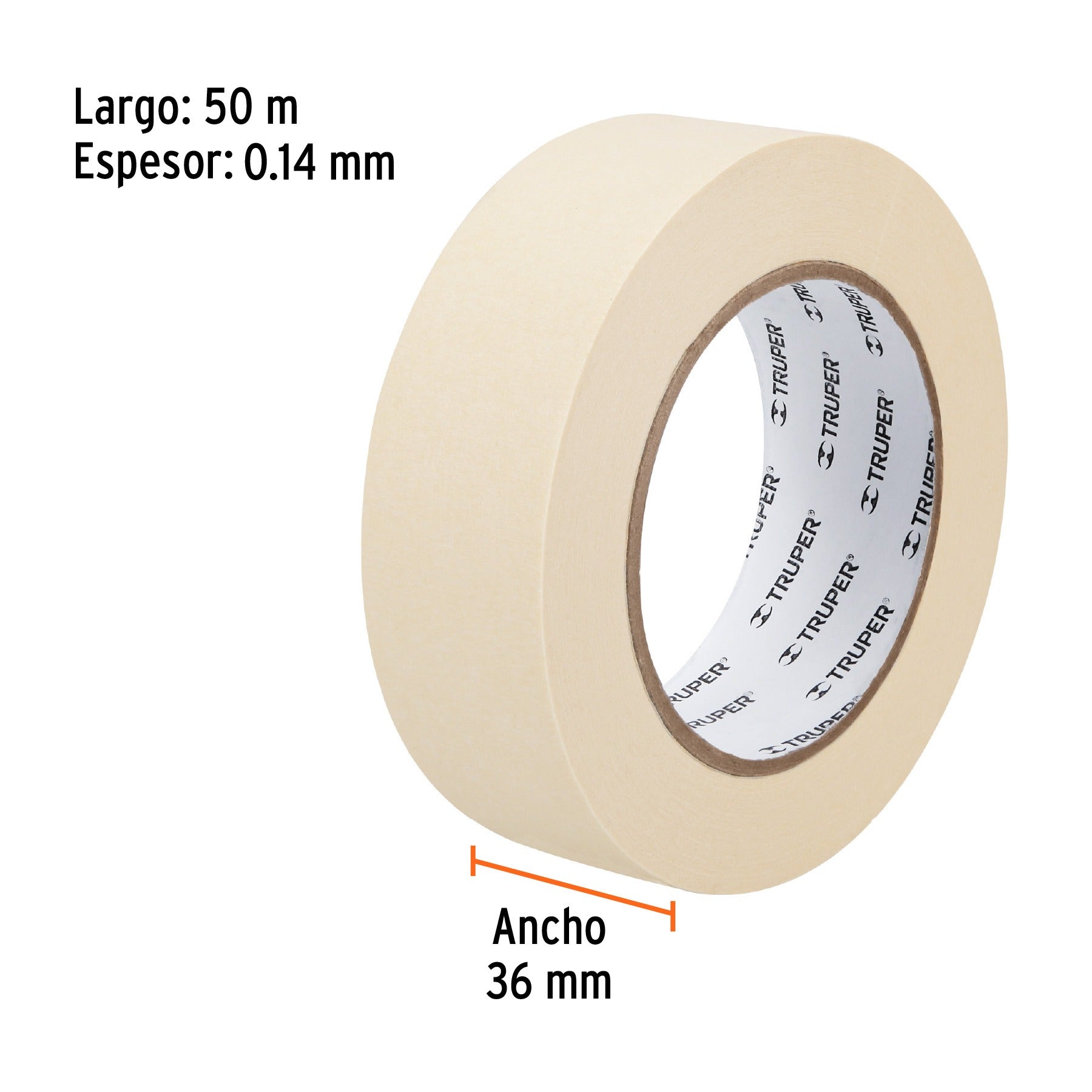 Cinta Masking 36mm X 50 M Truper 12592