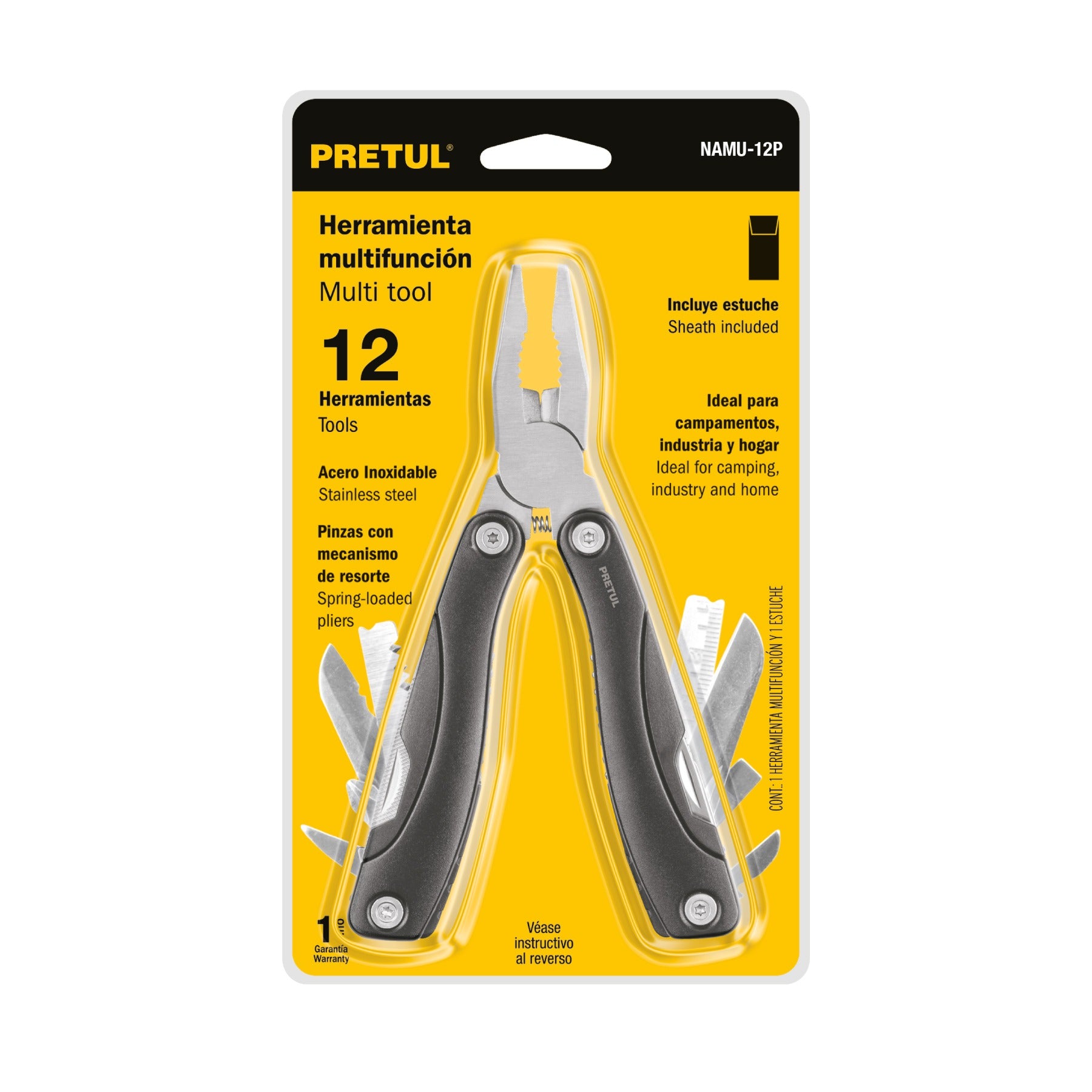 Multiherramienta con 12 funciones, PRETUL - 24106