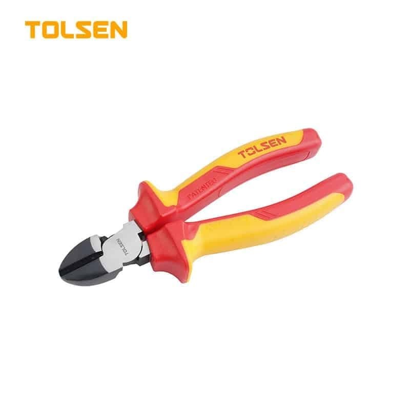 Alicate de corte diagonal aislado 160mm 6 pulg TOLSEN V16036