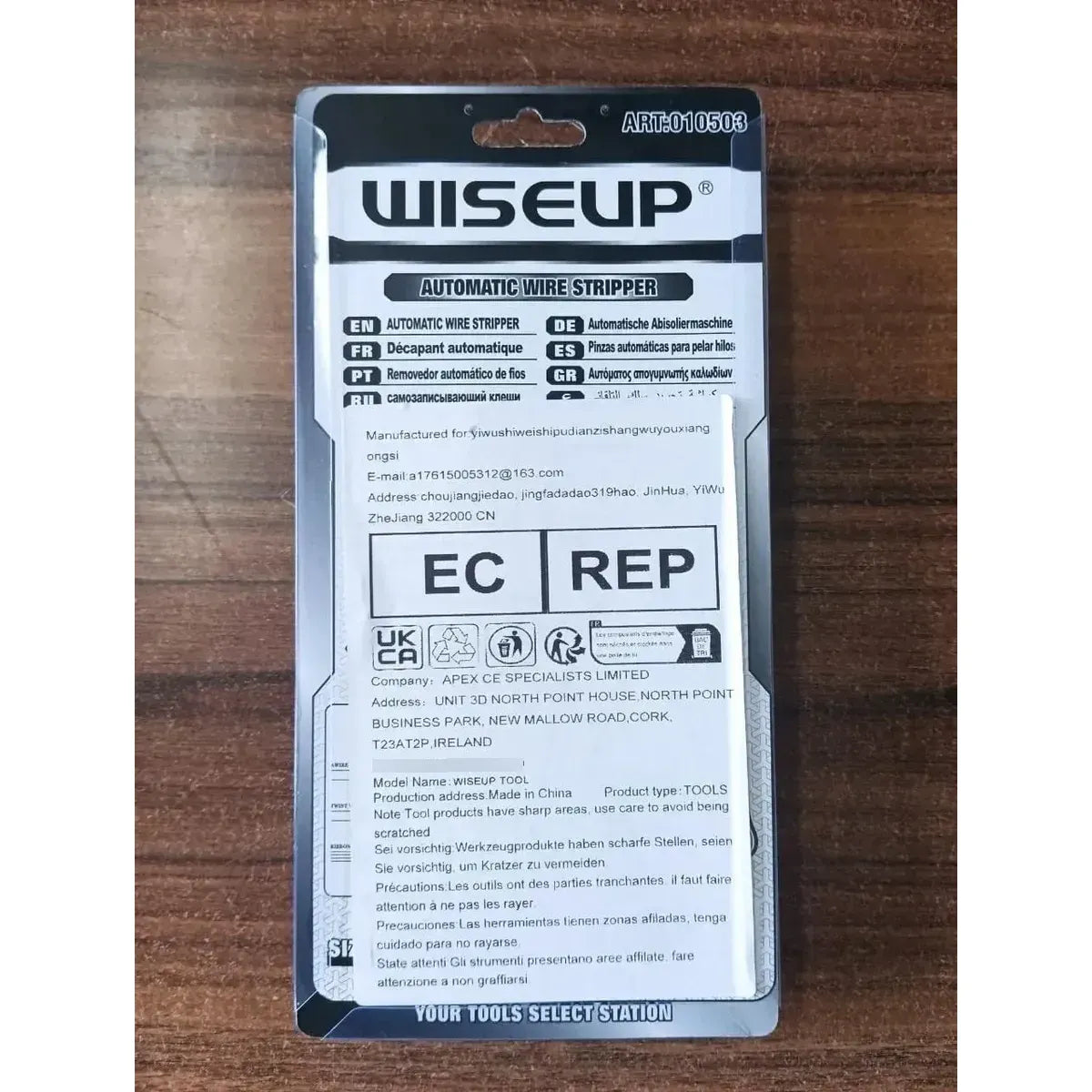Pelador y cortador de cables automatico wiseup 010503