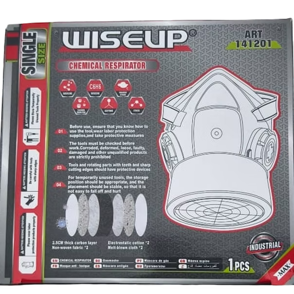 Respirador de cartucho único Wiseup 141201