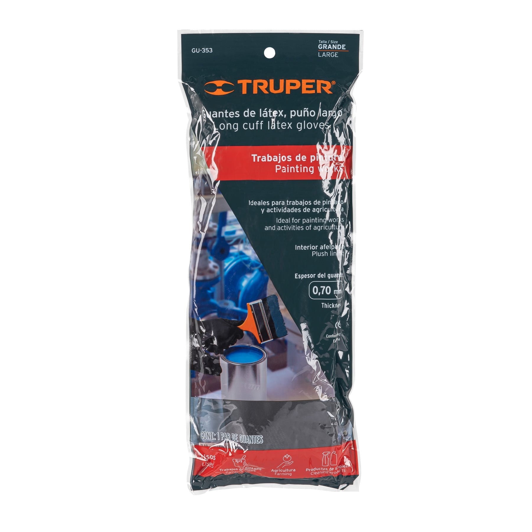 Guantes de látex para pintor, G, TRUPER 14267