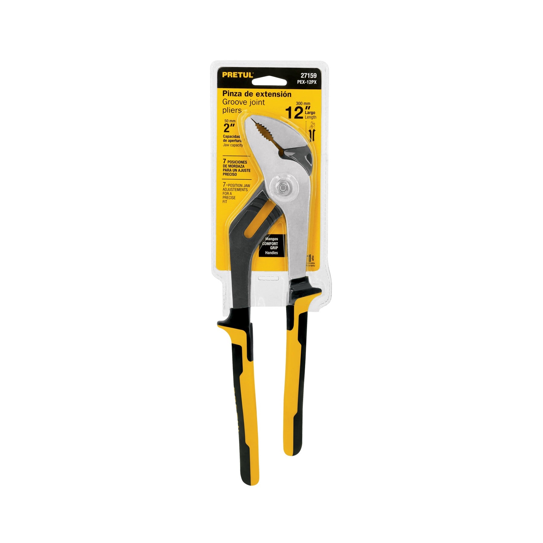 Pinza de extensión 12" mango Comfort Grip, PRETUL 27159