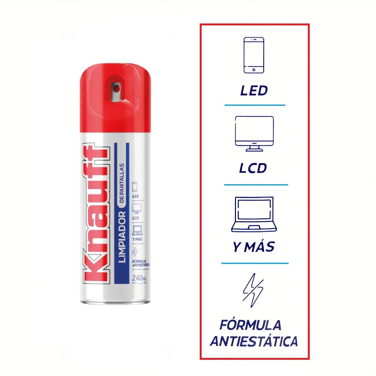 Limpiador De Pantallas Lcd Y Led Knauf X 240ml - 165001