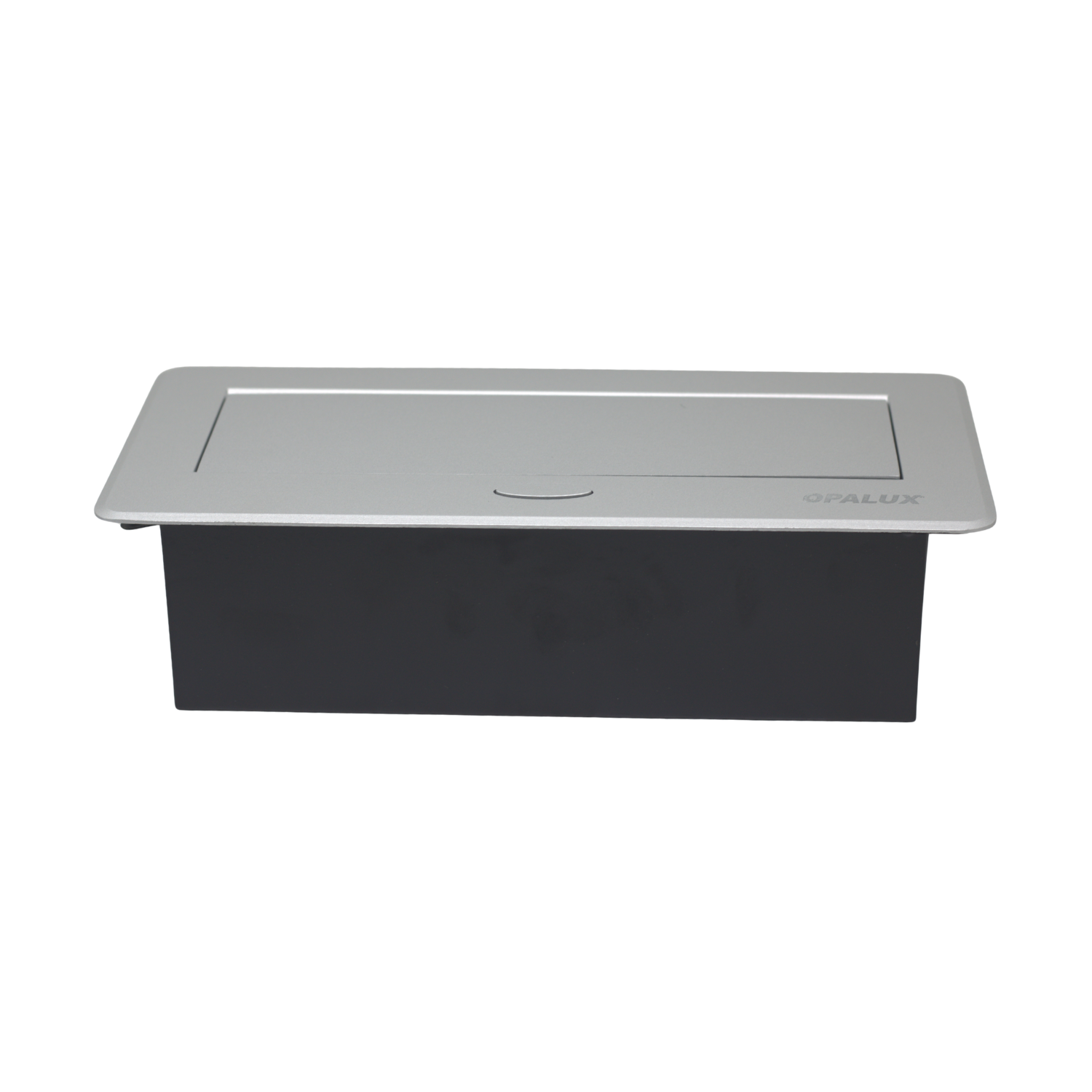 Tomacorriente Plateado Para Mueble 4 Tomas Universales OP-UTS4SL OPALUX
