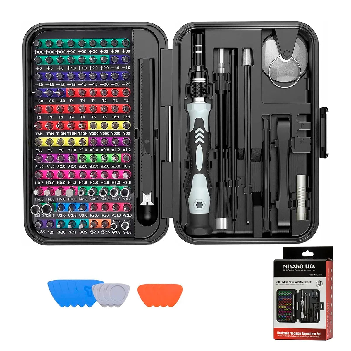Juego de destornillador de Precisión MIYAKO 132 en 1 TK-132N1