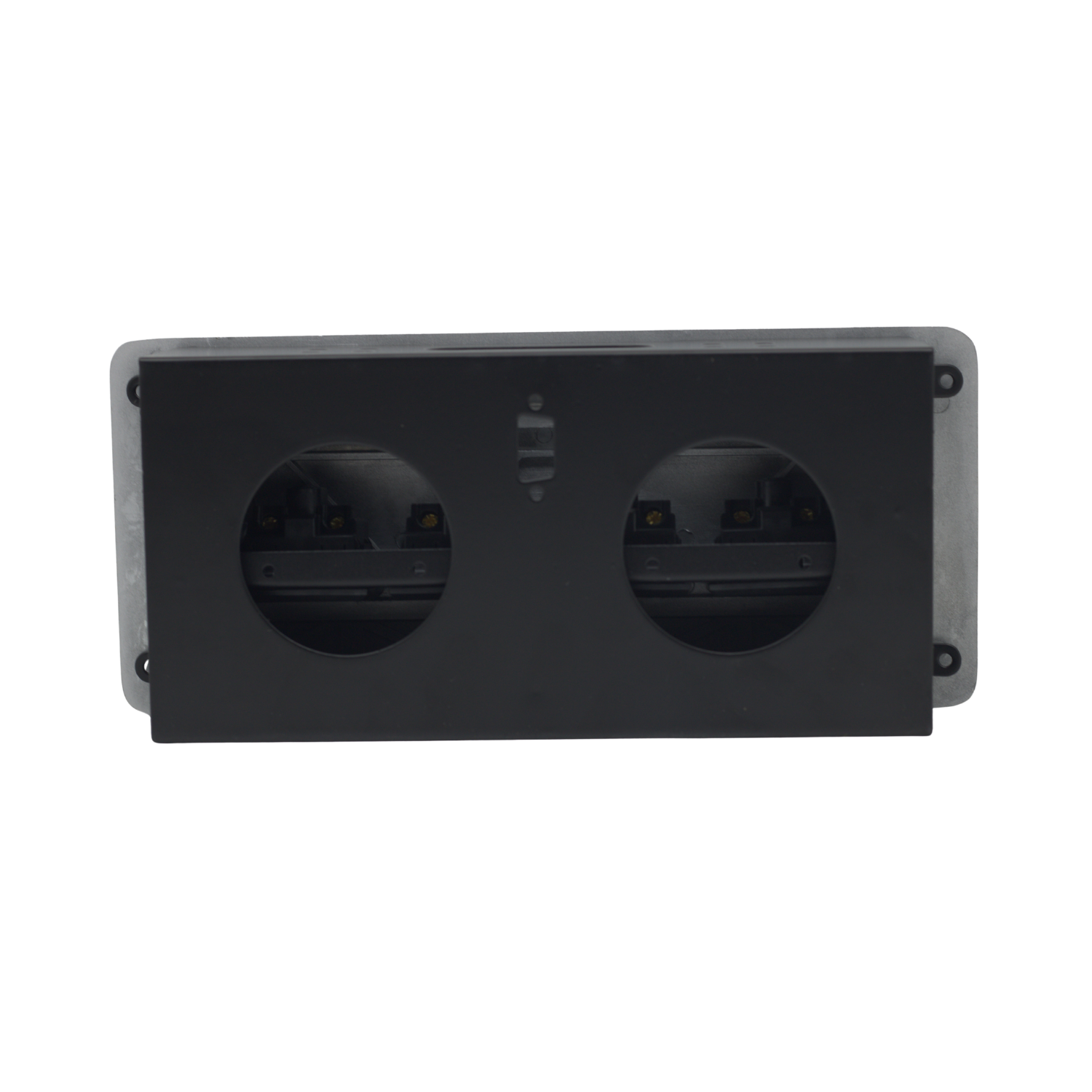 Tomacorriente Plateado Para Mueble 4 Tomas Universales OP-UTS4SL OPALUX