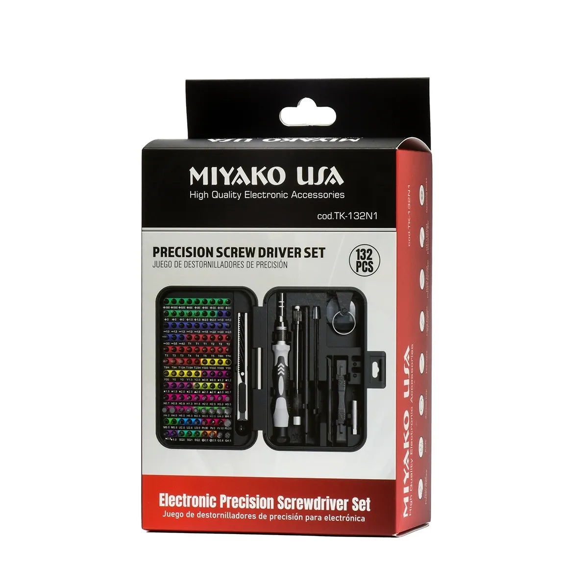 Juego de destornillador de Precisión MIYAKO 132 en 1 TK-132N1