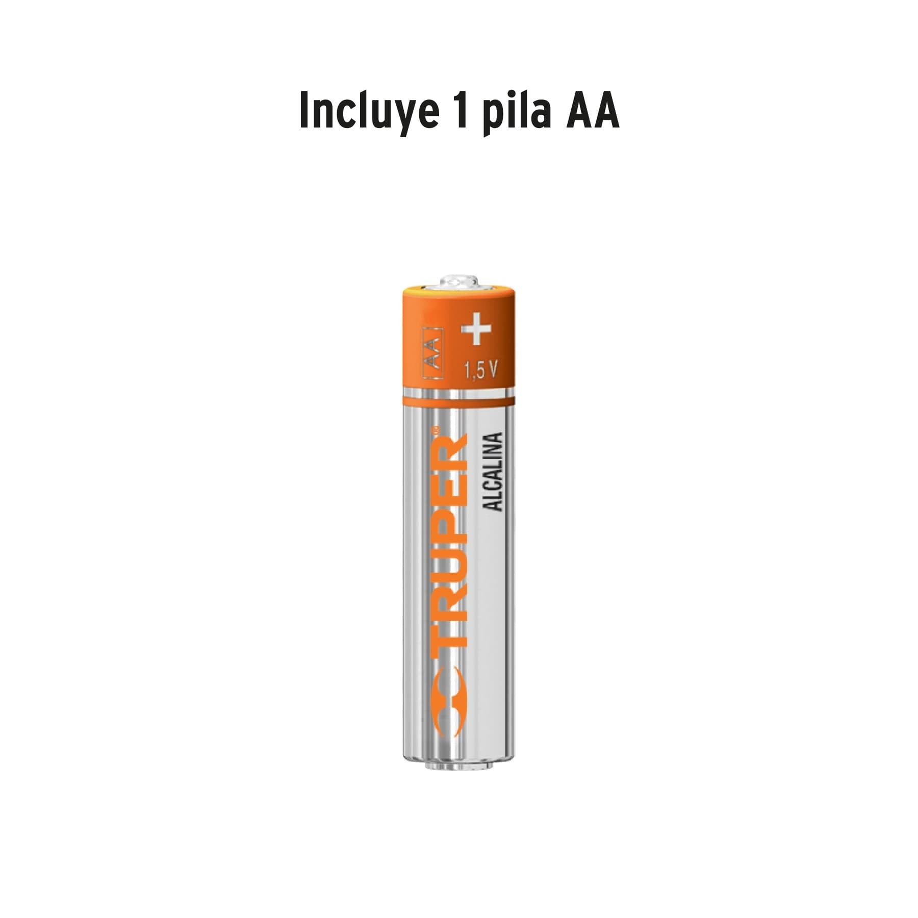 Linterna de aluminio 1 LED de 40 lm con 1 pila AA, TRUPER 17256